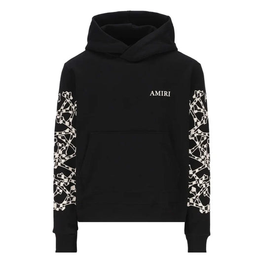 Amiri Checkered Bones Hoodie Black