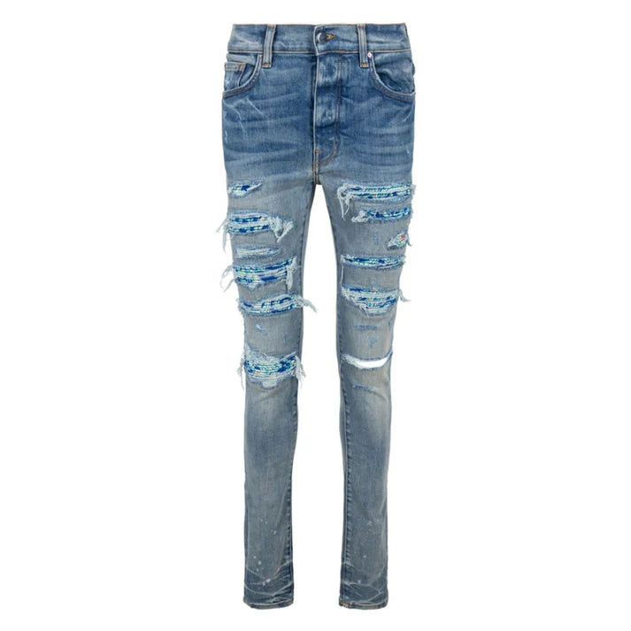 Amiri Distressed Pajama Thrasher Jeans "Indigo"